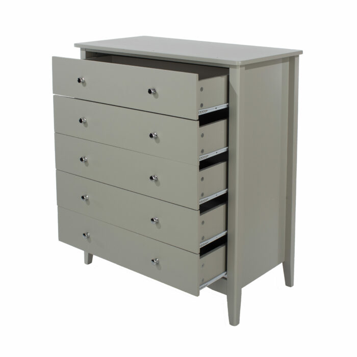 Core Grey Como 5 drawer chest-36211