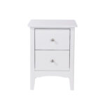 Core White Como 2 drawer bedside cabinet-36236