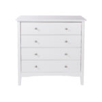 Core White Como 4 drawer chest-36246