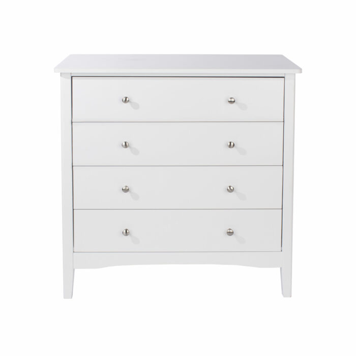 Core White Como 4 drawer chest-36246