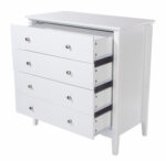 Core White Como 4 drawer chest-36247