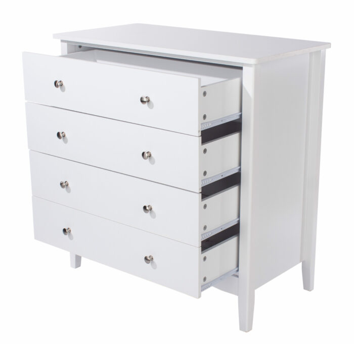 Core White Como 4 drawer chest-36247