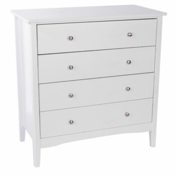 Core White Como 4 drawer chest-0