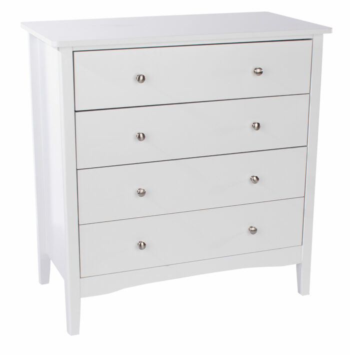 Core White Como 4 drawer chest-0