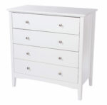 Core White Como 4 drawer chest-36244