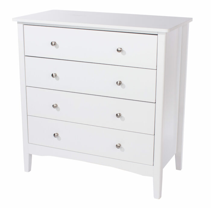 Core White Como 4 drawer chest-36244