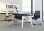 Elite Tempo Agile Seating Mesh Back Chair with Black Mesh & Black Shell (Silver Base)-33633