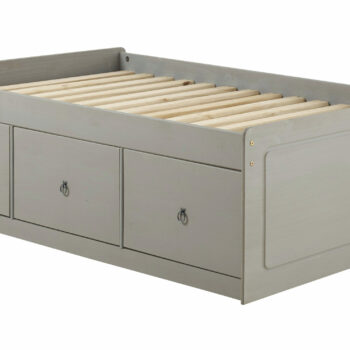 Core Grey Corona 3'0" cabin bed, grey wax-0