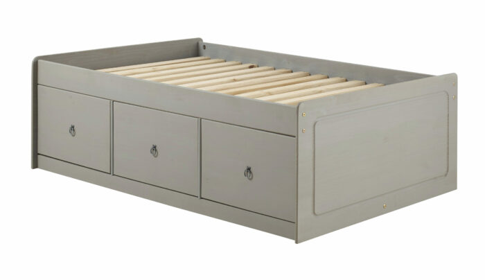 Core Grey Corona 3'0" cabin bed, grey wax-0