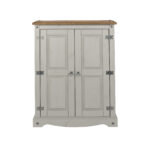 Core Grey Corona 2 door cupboard unit-36033