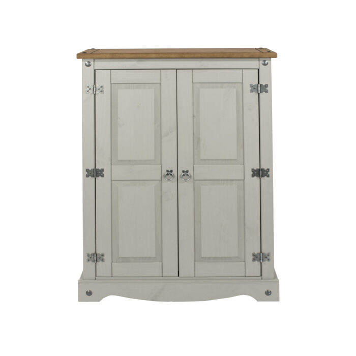 Core Grey Corona 2 door cupboard unit-36033