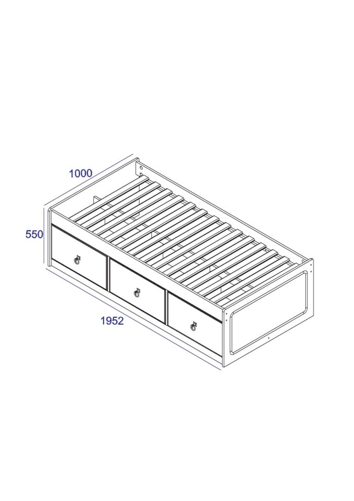 Core White corona cabin bed-36048