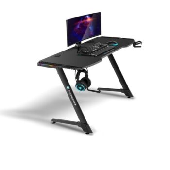 ThunderX3 ED5 Hex Gaming Desk - Carbon effect with RGB Lights-0