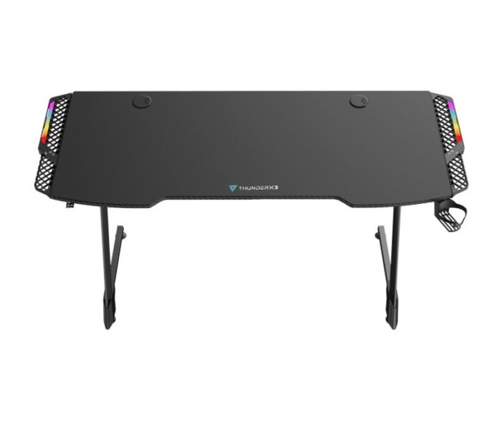ThunderX3 ED5 Hex Gaming Desk - Carbon effect with RGB Lights-33066