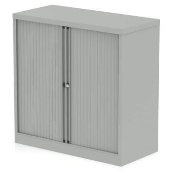 BIG DEALS Dynamic Qube by Bisley Tambour Cupboard (2 Sizes) - White or Goose Grey-0