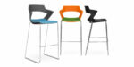 Elite Zen Sled Base Stool with Polypropylene Shell-34841