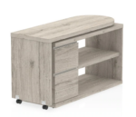 BIG DEALS Dynamic Fleur Smart Storage Desk - White or Grey Oak-32675