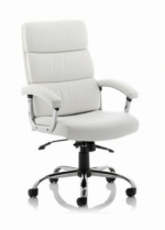 BIG DEALS Dynamic Desire Executive Chair - Medium or High Back - White Leather-0