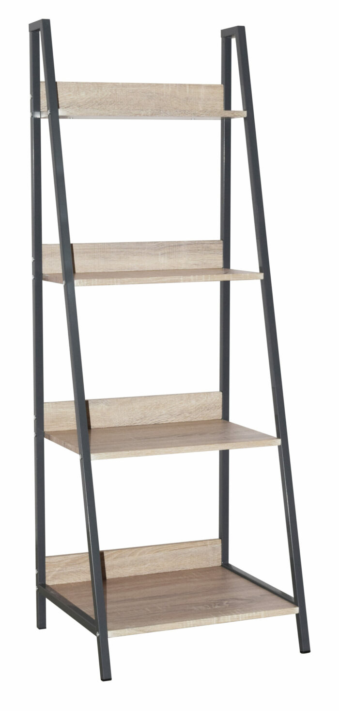 Core Loft "A" frame shelf unit, oak effect top and grey-0