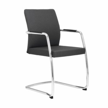 Elite Fully Upholstered Full Back Cantilever Chair-0