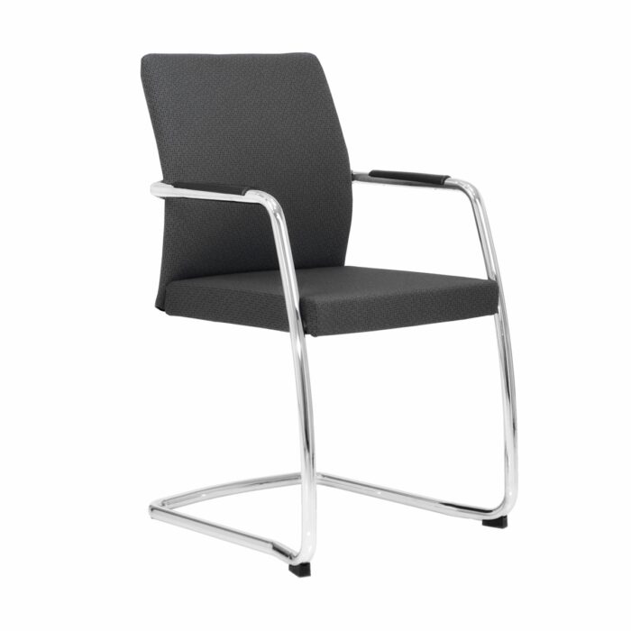 Elite Fully Upholstered Full Back Cantilever Chair-0