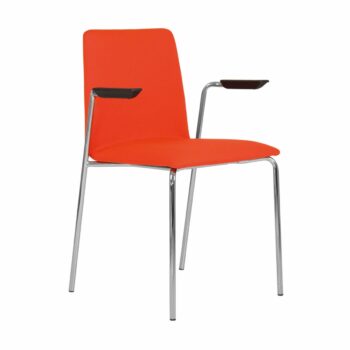 Elite Multiply Fully Upholstered 4 Legged Chair with Arms-0