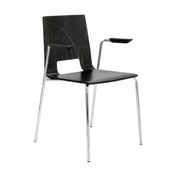 Elite Multiply 4 Legged Chair with Open Back & Arms-0