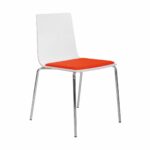 Elite Multiply 4 Legged Chair with Upholstered Seat Pad-0