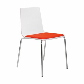 Elite Multiply 4 Legged Chair with Upholstered Seat Pad-0