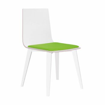 Elite Multi-Purpose Seating Multiply Wood Chair with Upholstered Seat Pad Wooden Frame-0