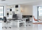 Elite Tempo Agile Seating Mesh Back Chair with Black Mesh & White Shell (Silver Base)-33648