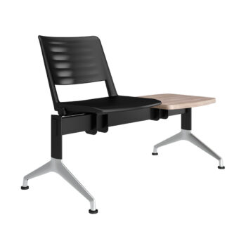 Elite Multi-Purpose Seating Bench with Plastic Seat & Plastic Back - One Seat and One Table-0