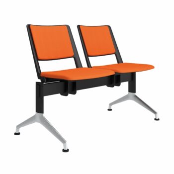 Elite Multi-Purpose Seating Bench with Upholstered Seat & Upholstered Back - Two Seater-0