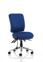 BIG DEALS Dynamic Chiro Medium Back Operator Chair - Black or Blue - (With or Without Arms)-32391