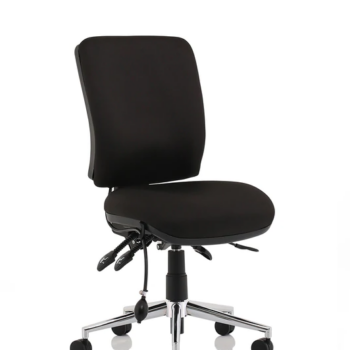 BIG DEALS Dynamic Chiro Medium Back Operator Chair - Black or Blue - (With or Without Arms)-0