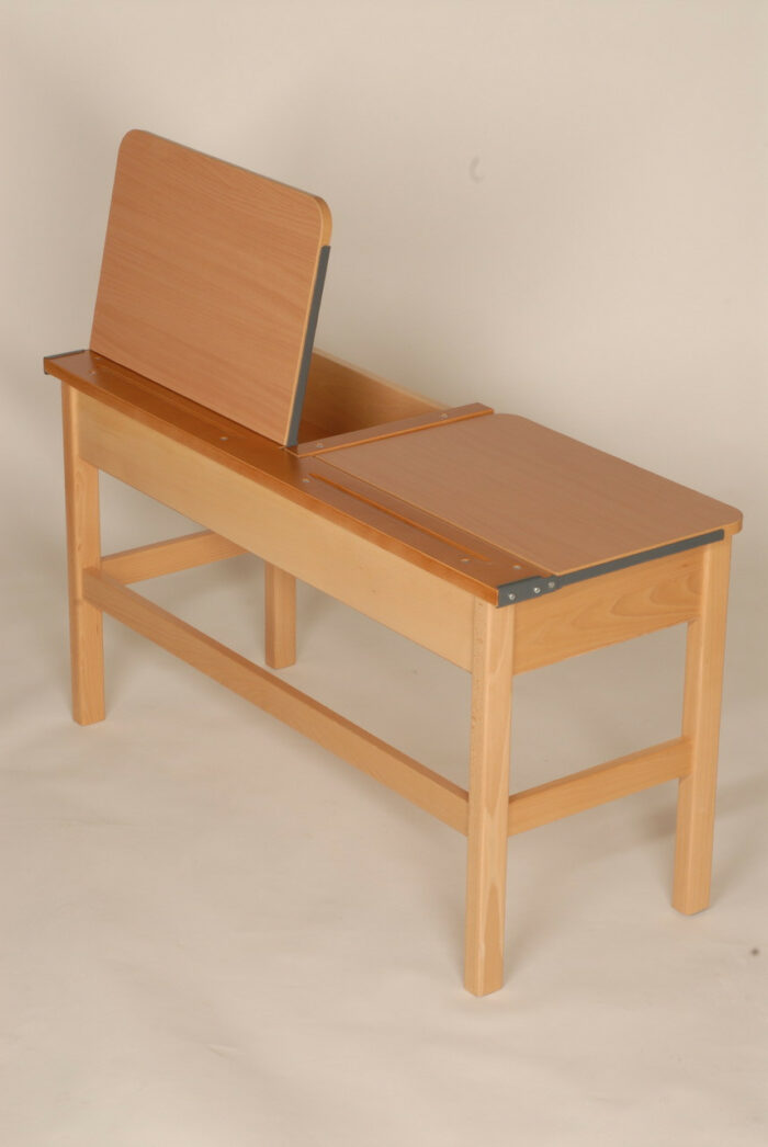 Traditional Wooden Storage Locker Desk - Double-0