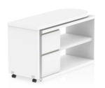 BIG DEALS Dynamic Fleur Smart Storage Desk - White or Grey Oak-32672