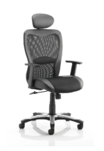 BIG DEALS Dynamic Victor II Executive chair - Black - Optional Headrest-0