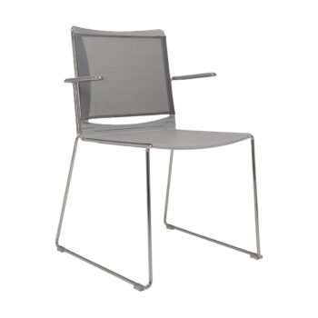 Elite Vice Versa Mesh Back Chair with Polypropylene Shell & Arms-0