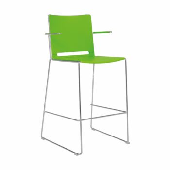 Elite Vice Versa Stool with Polypropylene Shell & Arms-0