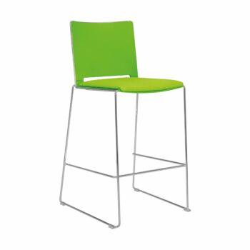 Elite Vice Versa Stool with Polypropylene Shell & Upholstered Seat-0