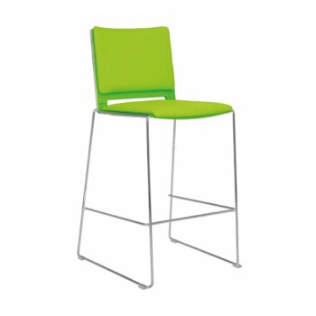 Elite Vice Versa Stool with Polypropylene Shell & Upholstered Seat & Back-0