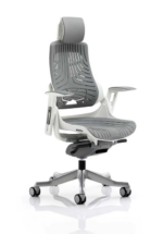 BIG DEALS Dynamic Zure Executive Chair - Black or White Seat, White Shell-0