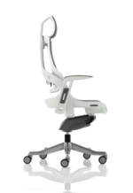 BIG DEALS Dynamic Zure Executive Chair - Black or White Seat, White Shell-32580