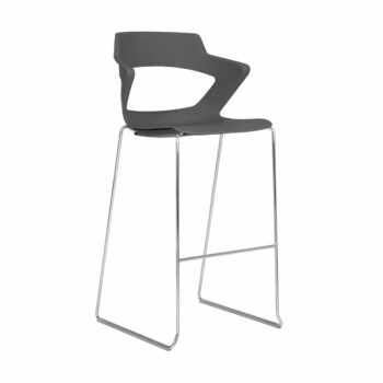 Elite Zen Sled Base Stool with Polypropylene Shell-0
