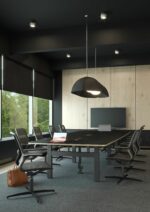 Elite Agile Seating Mesh Back Meeting Chair with Black Mesh & Black Shell-33655