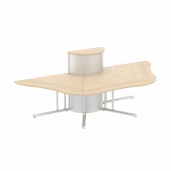 Elite 3 Person Semi-Circular Call Centre - 10 Colour Options-0