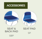 Metalliform beam seating with table - 2 or 3 seat-38255