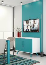 Elite Flare 2 Door Boardroom Storage Unit - 2 Size Options and Multiple Colour Options-38193