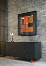 Elite Flare 3 Door Boardroom Storage Unit - 2 Size Options and Multiple Colour Options-38201